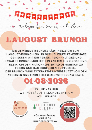 Einladung zum 1. August Brunch