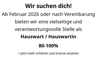 Inserat Hauswart_in